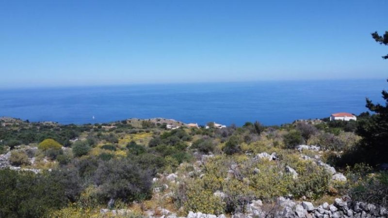 Kefalas Kreta, Kefalas Chania: Großes Grundstück mit unverbautem Meer- und Bergblick zu verkaufen Grundstück kaufen